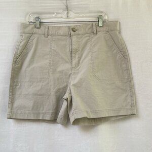 Eddie Bauer Summer Shorts Womens 10 Khaki Summer Beach Vacation Festival
